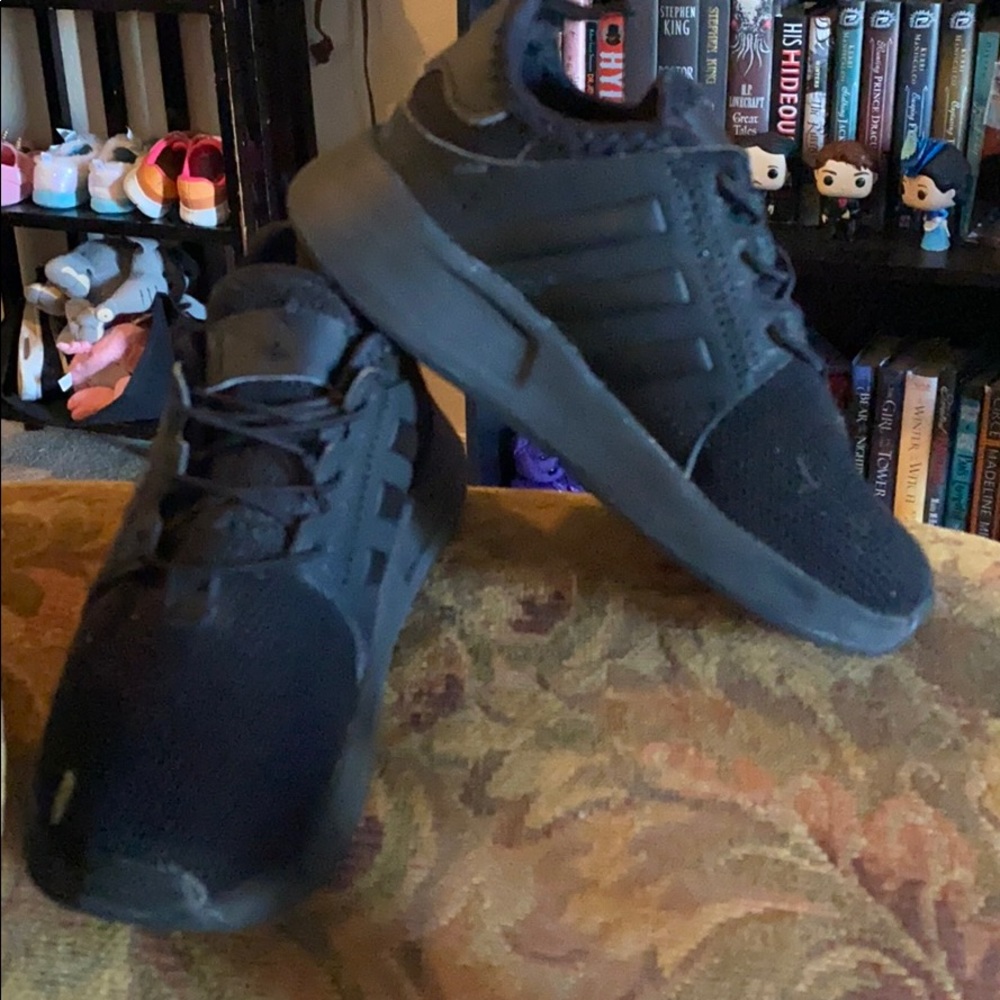 Black adidas toddler girl size 8